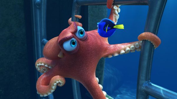 FINDING DORY – Pictured (L-R): Hank and Dory. ©2016 Disney•Pixar. All Rights Reserved.